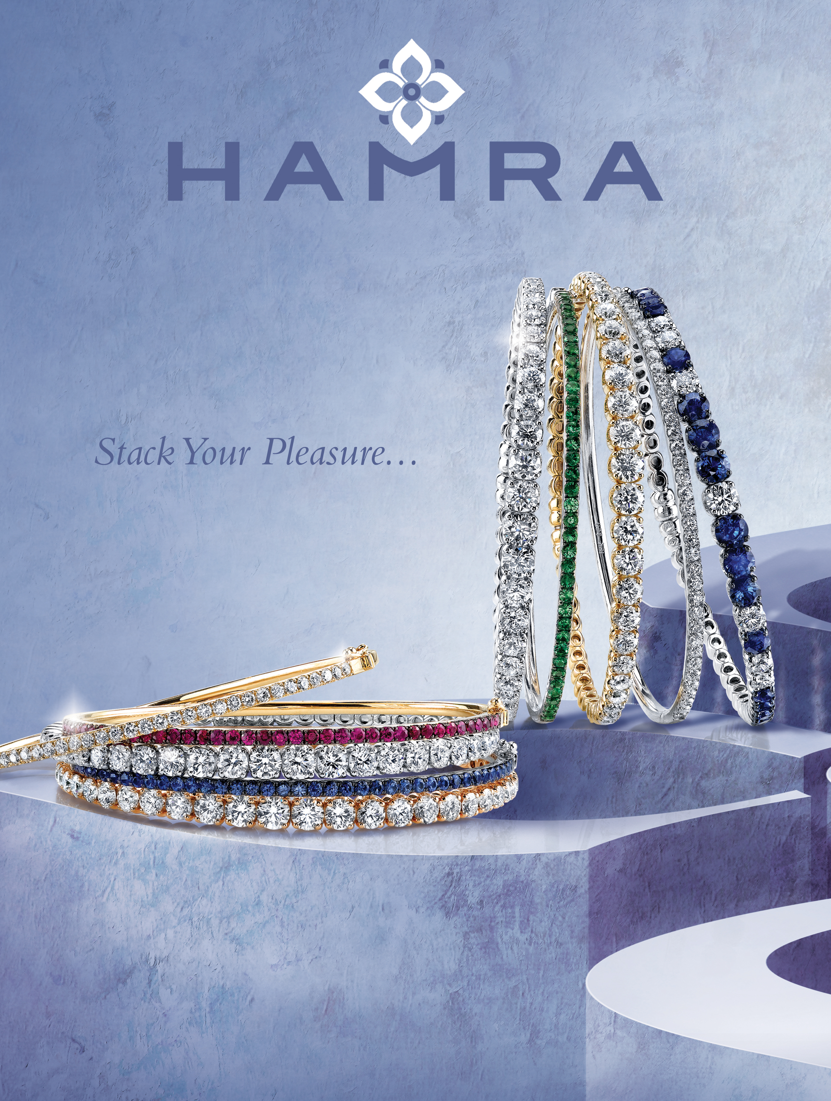 magazine ad, print ad, blue, bangles, stackable, ad, beautiful, jewelry ad, creative jewelry ad