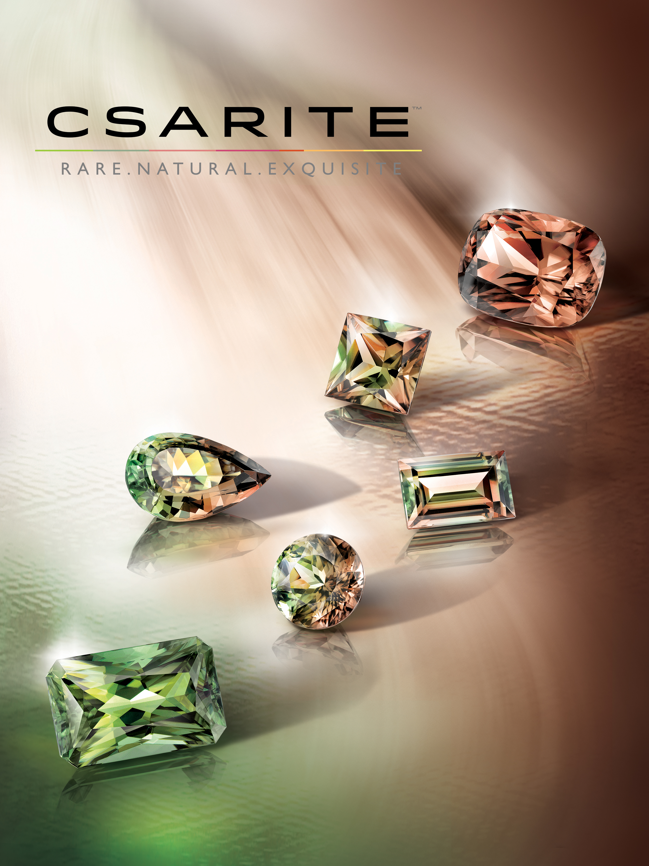 magazine ad, print ad, ad, precious stones, color stones, colorful, creative jewelry ad