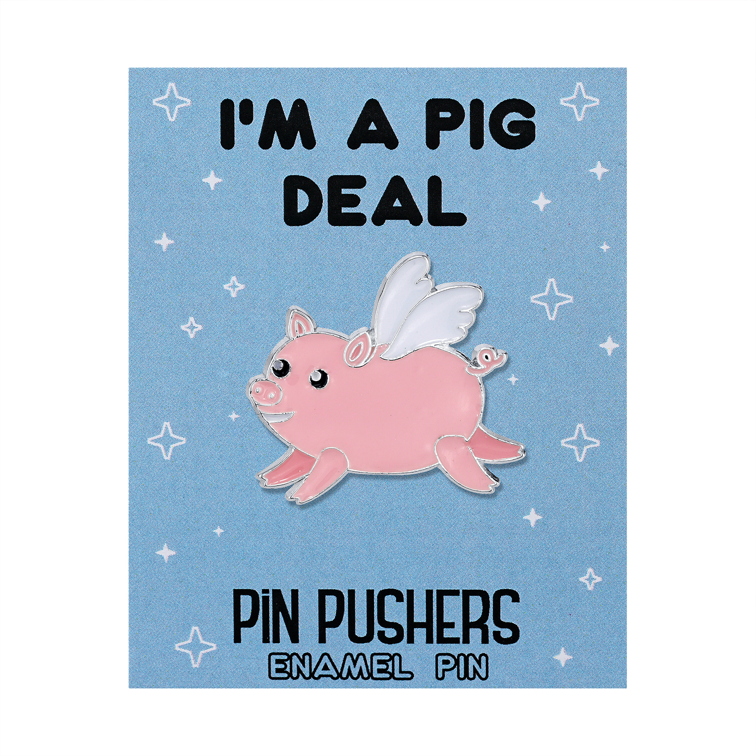 pin, enamel, turtle, I'm a pig deal!